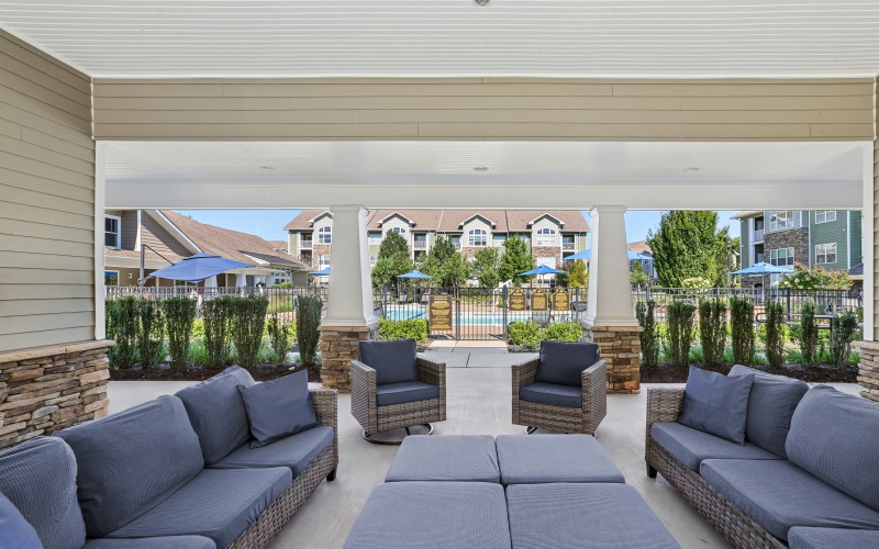 Outdoor lounge seating